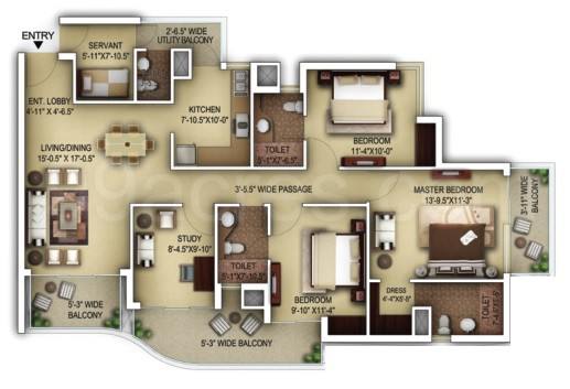 Floor plan, Paras Dews