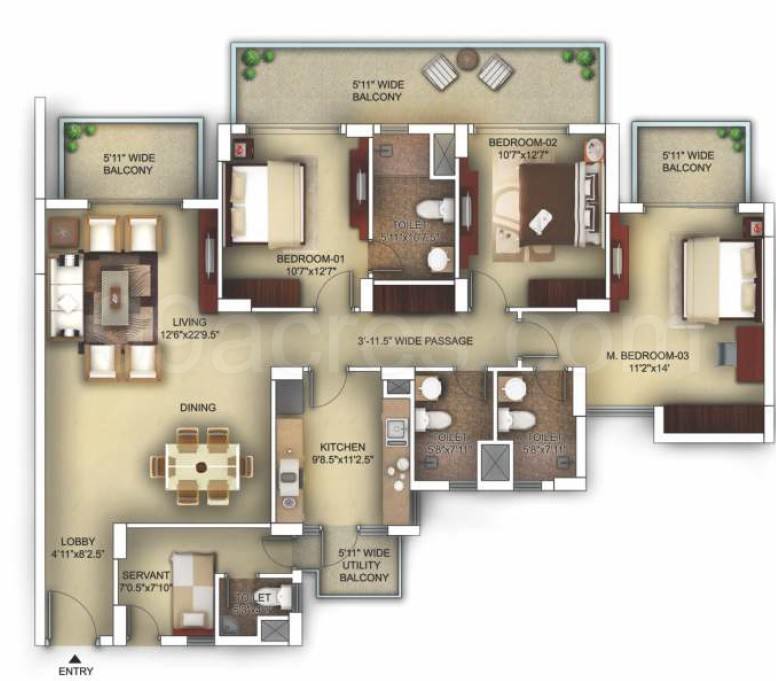 Floor plan, Paras Irene