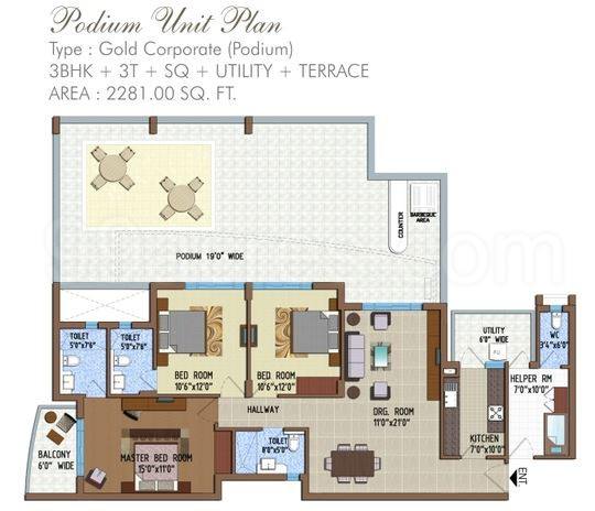 Floor plan, Pareena Express Heights