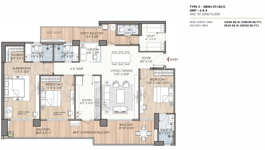 Floor plan, Puri Diplomatic Residences