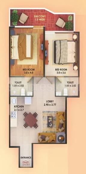 Floor plan, Pyramid Elite