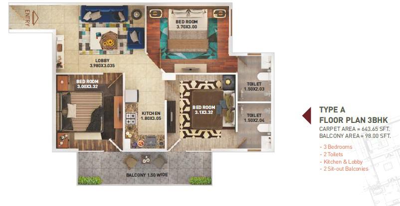 Floor plan, Pyramid Urban Homes 2