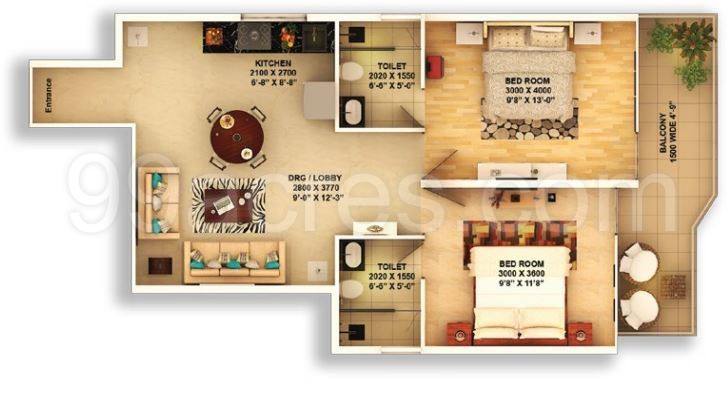 Floor plan, Pyramid Urban