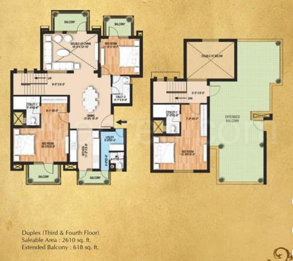 Floor plan, Raheja The Vedaanta Floors