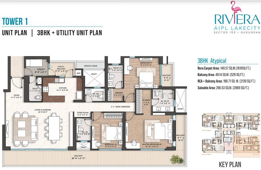 Floor plan, Riviera At AIPL Lakecity