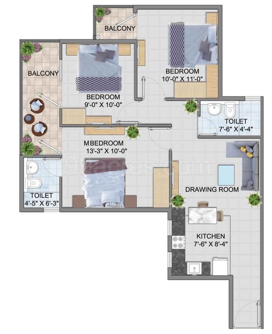 Floor plan, ROF Alante