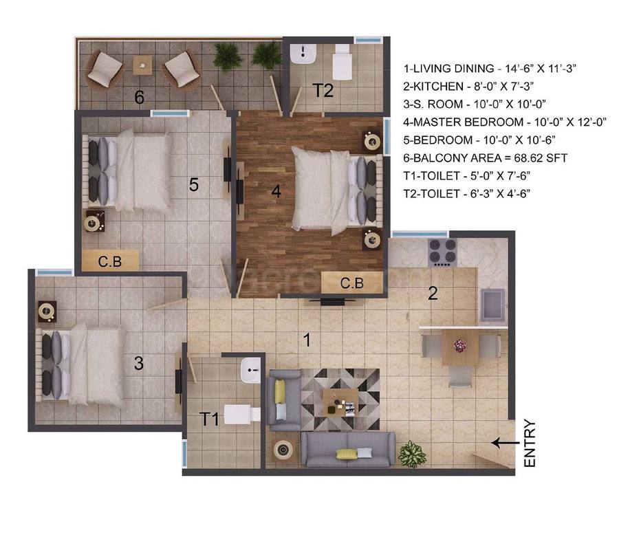 Floor plan, ROF Amaltas