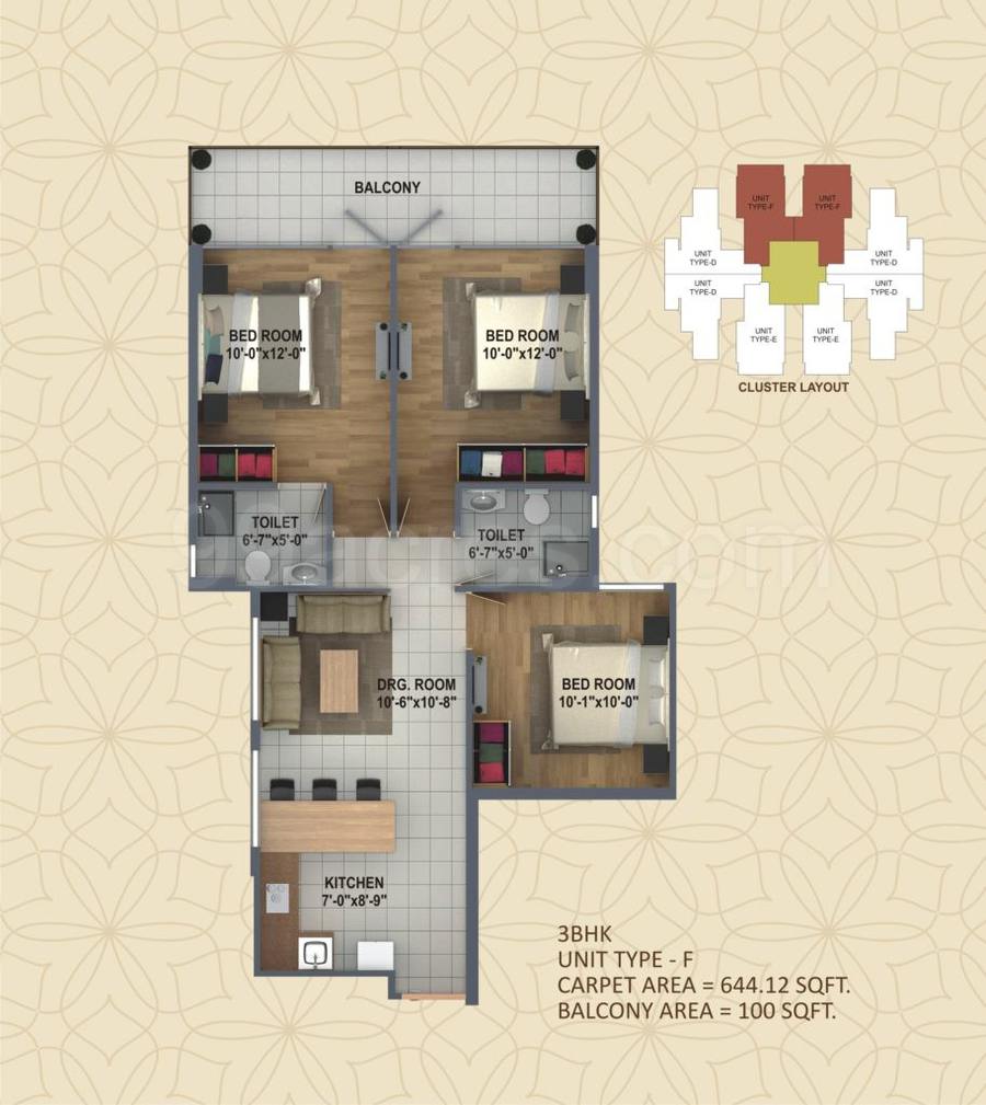 Floor plan, ROF Ananda