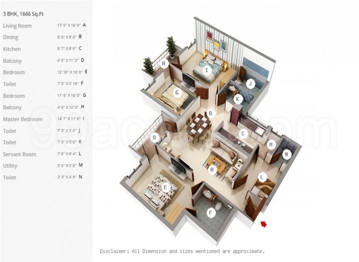 Floor plan, Sare Crescent Parc