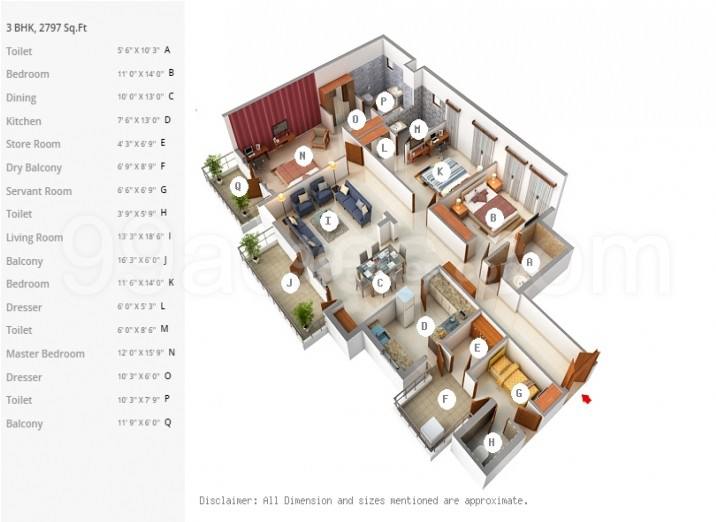 Floor plan, Satya The Legend
