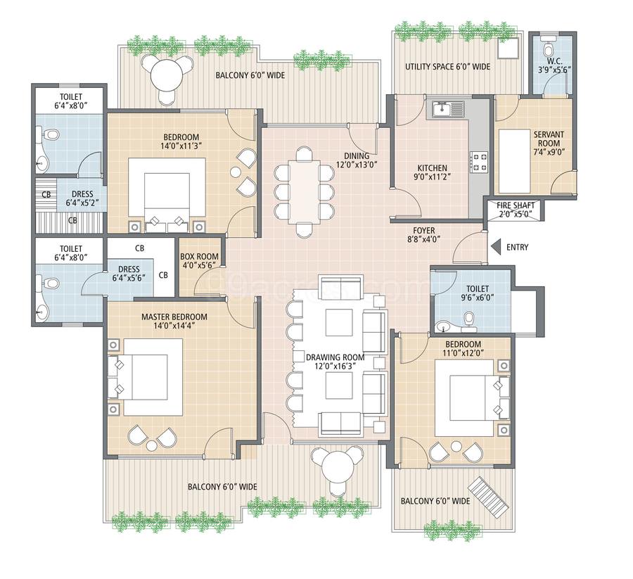 Floor plan, SBTL Caladium