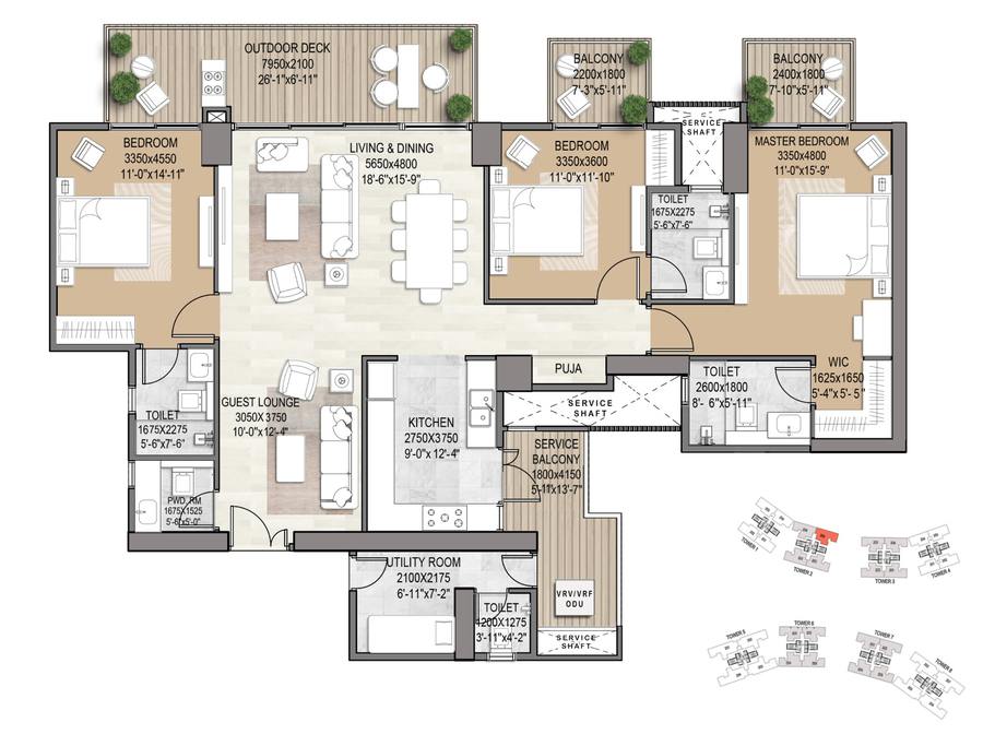 Floor plan, Signature Global De Luxe DXP
