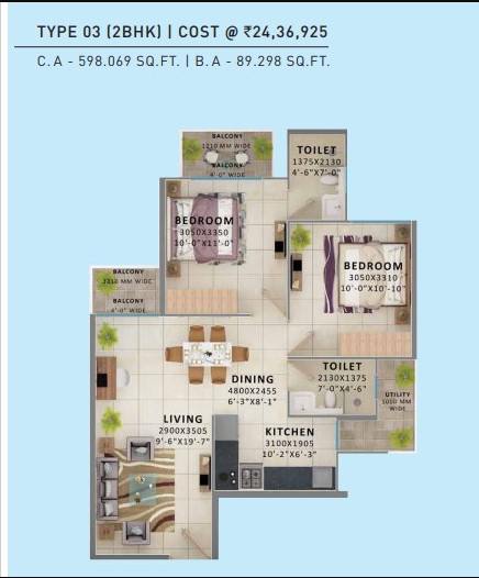 Floor plan, Signature Global the Millennia