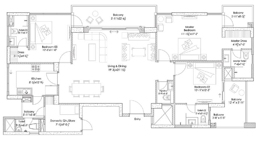 Floor plan, Silverglades The Ivy