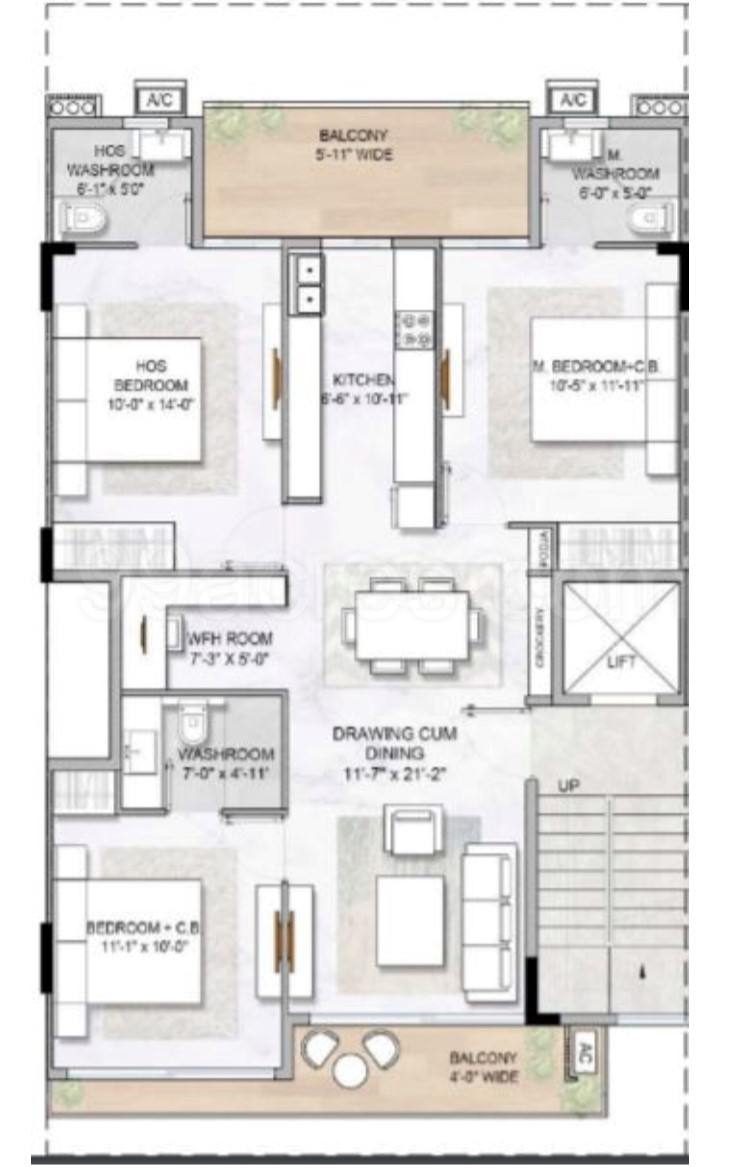 Floor plan, Smart World Gems