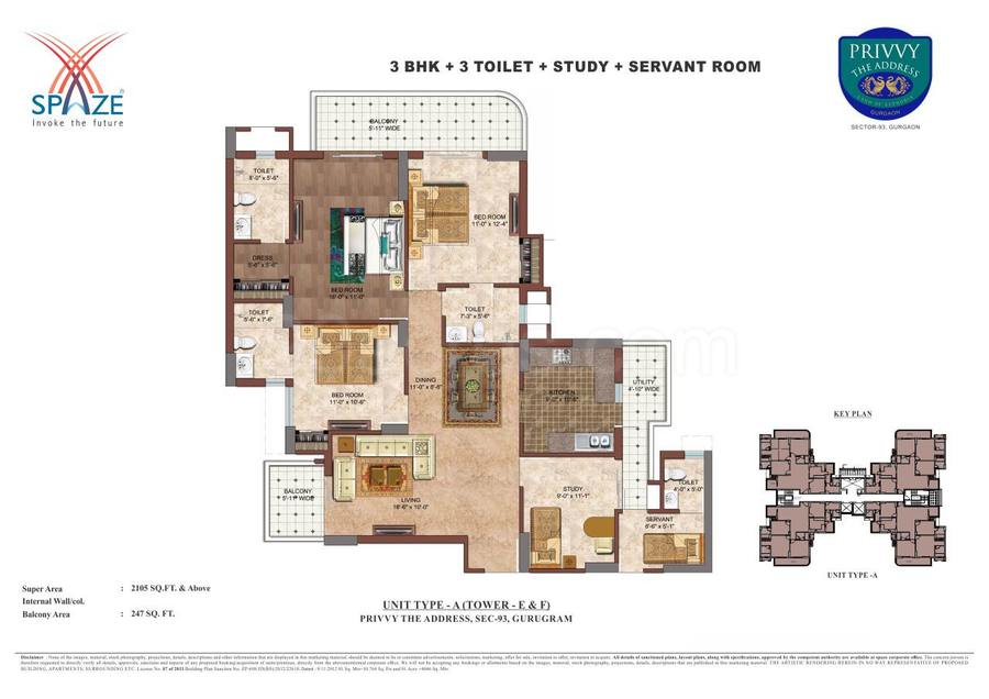 Floor plan, Spaze Privvy The Address
