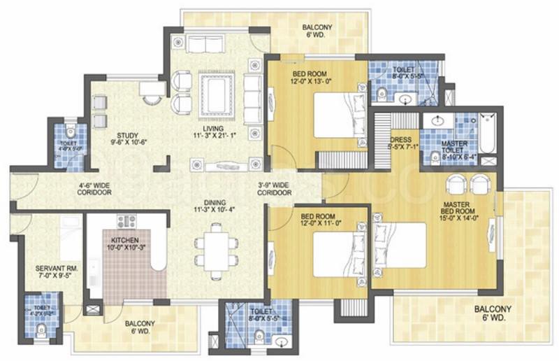 Floor plan, Spaze Privy