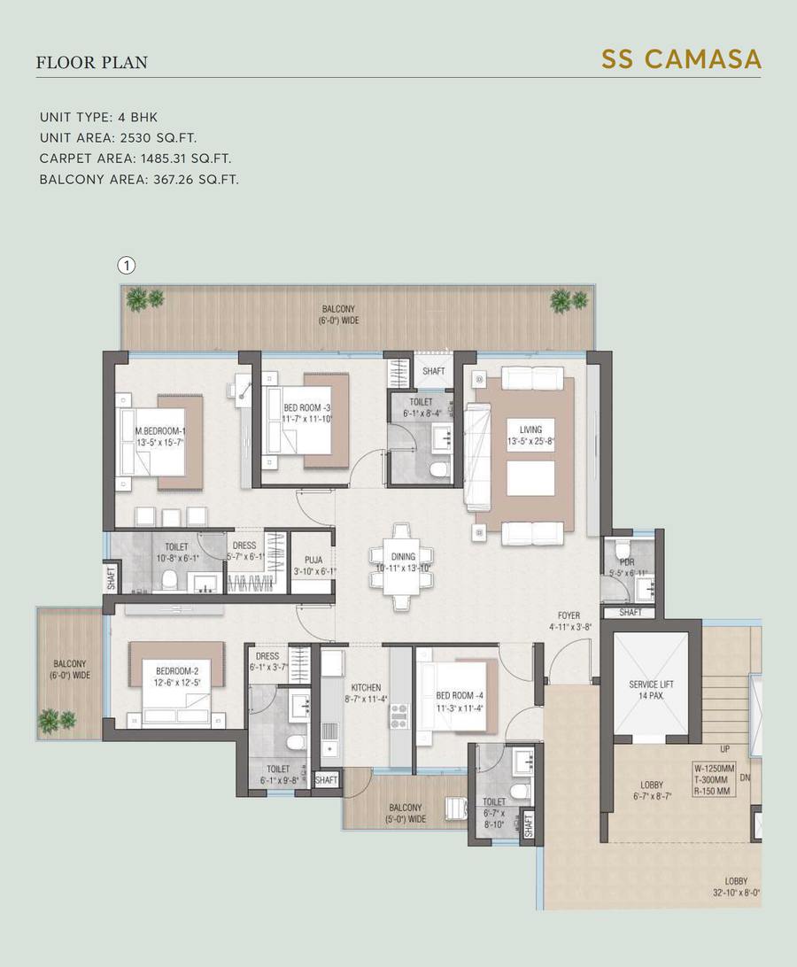 Floor plan, SS Camasa