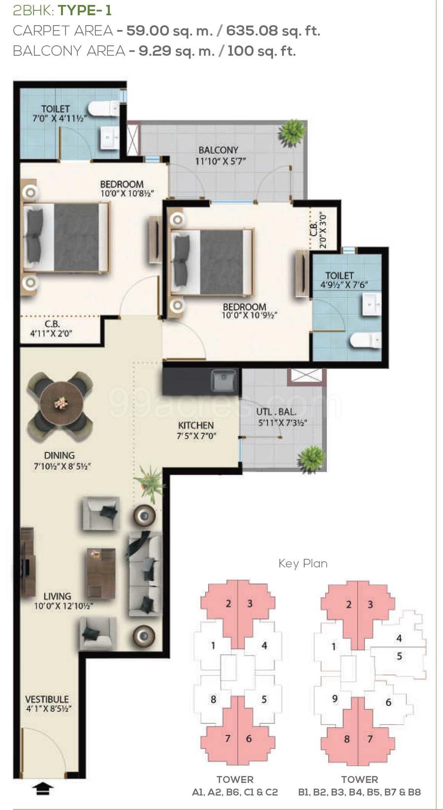 Floor plan, Suncity Avenue 76