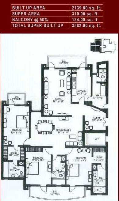 Floor plan, Suncity Essel Towers