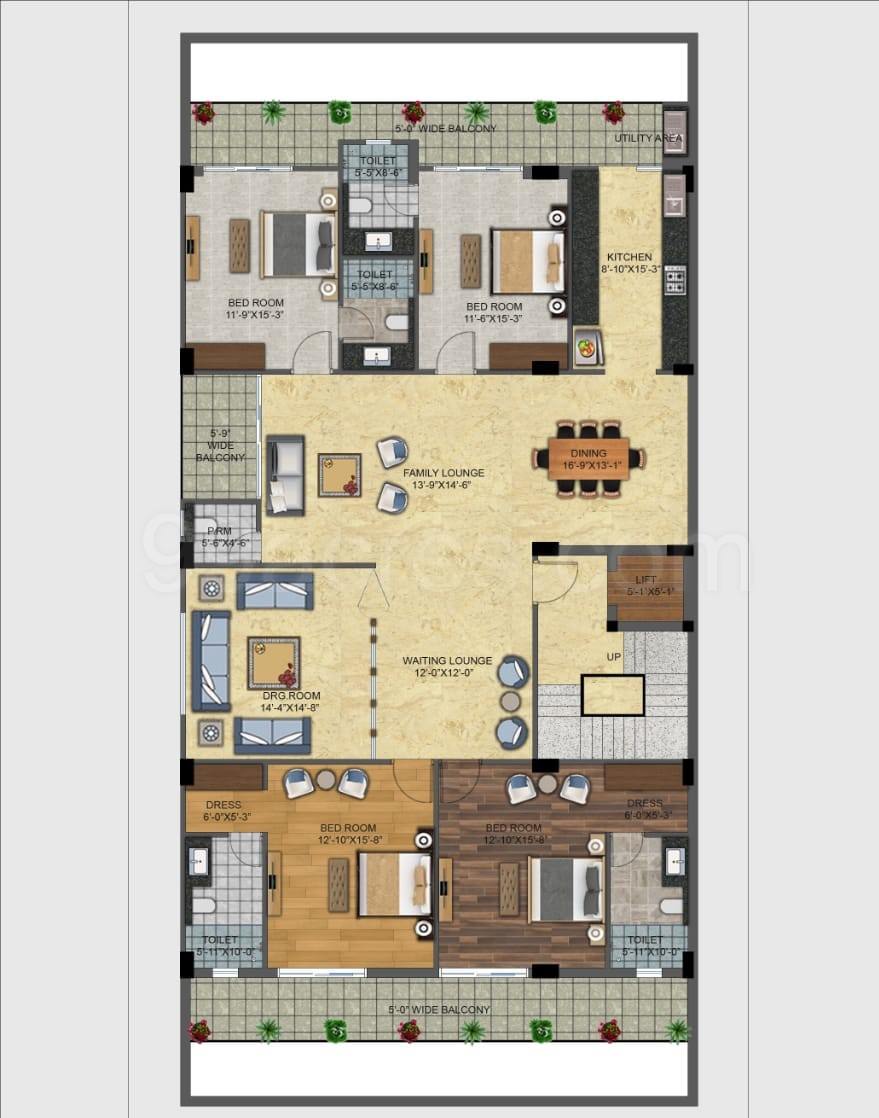 Floor plan, Suncity Luxury Builder Floors