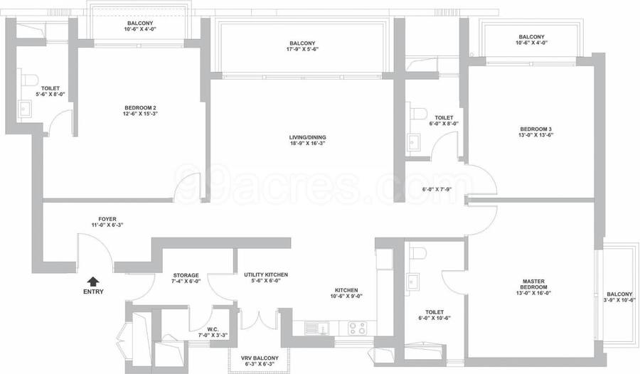 Floor plan, Tata Primanti