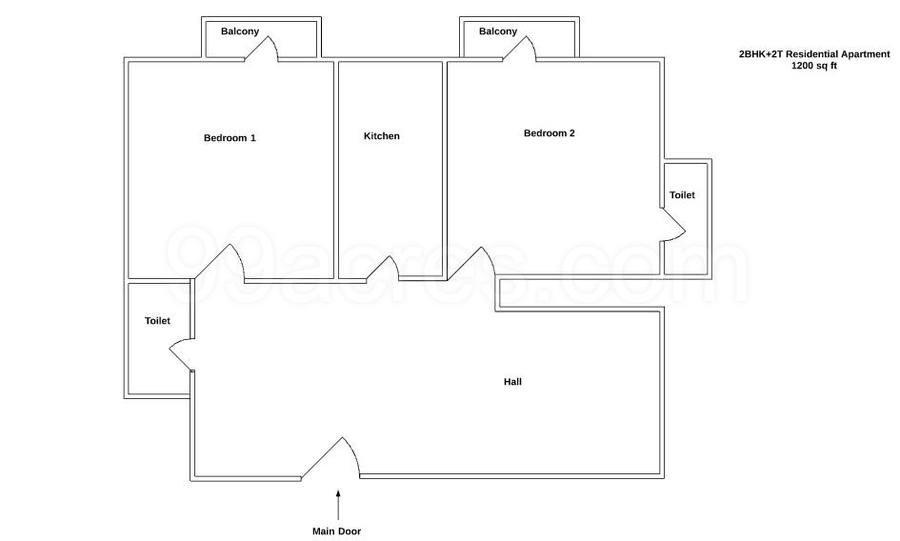 Floor plan, The Basera CGHS