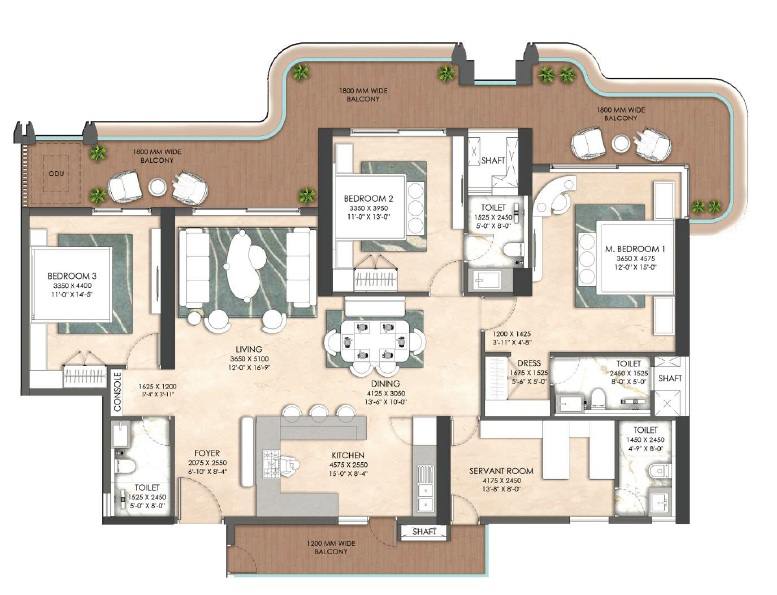 Floor plan, The Oryza by Origen Realty