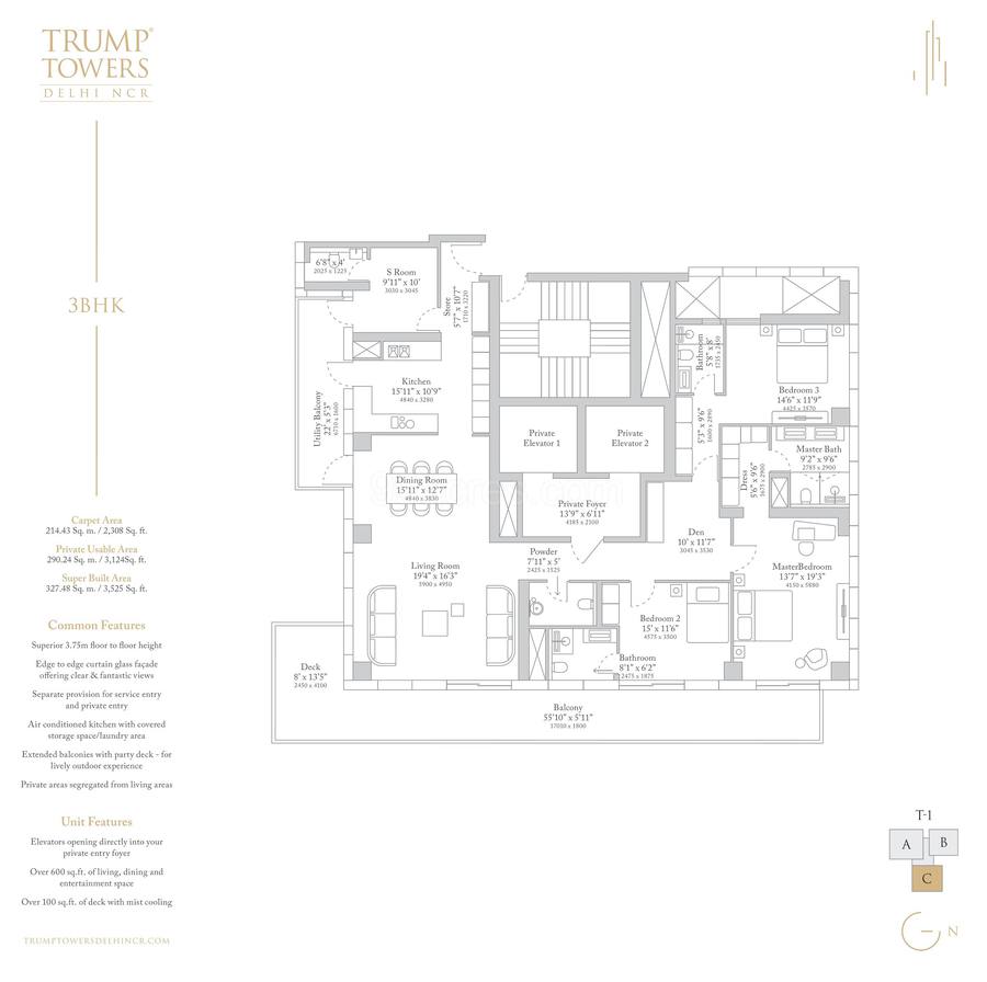 Floor plan, Trump Tower