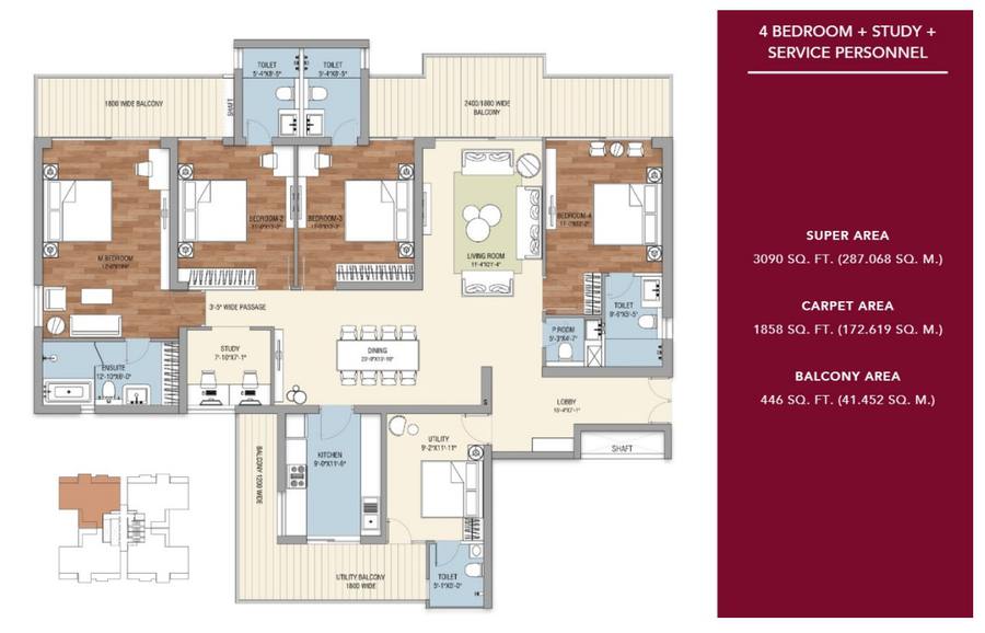 Floor plan, Tulip Crimson