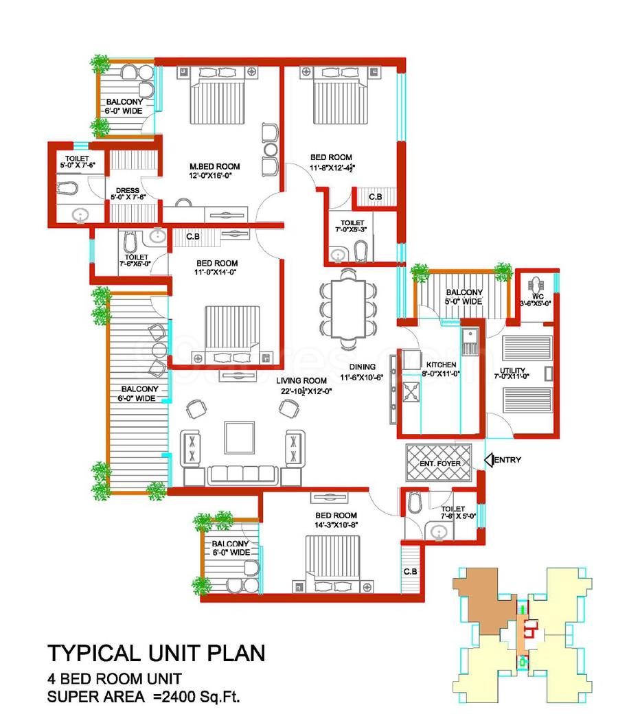 Floor plan, Tulip Ivory