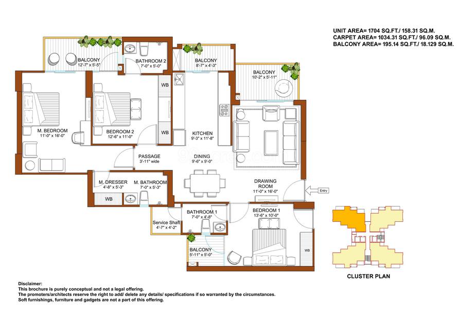 Floor plan, Tulip Yellow