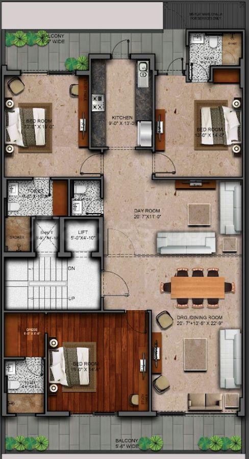 Floor plan, Ultra Luxury Builder floor In Nirvana Country
