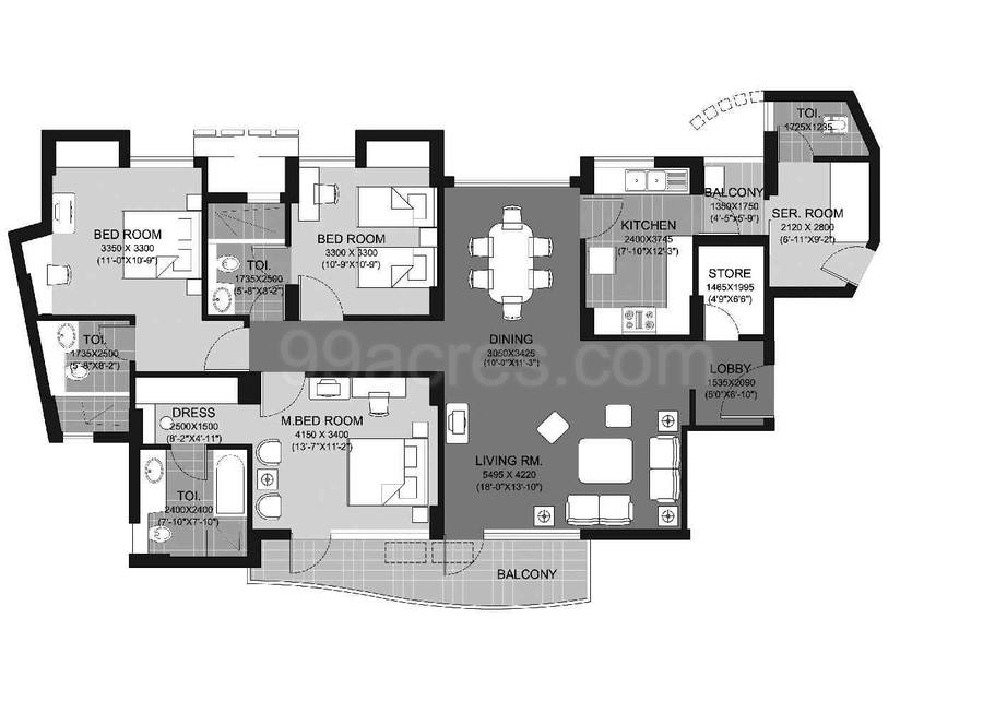 Floor plan, Unitech Escape