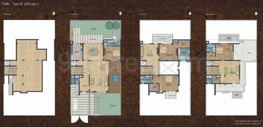 Floor plan, Unitech Uniworld Resorts