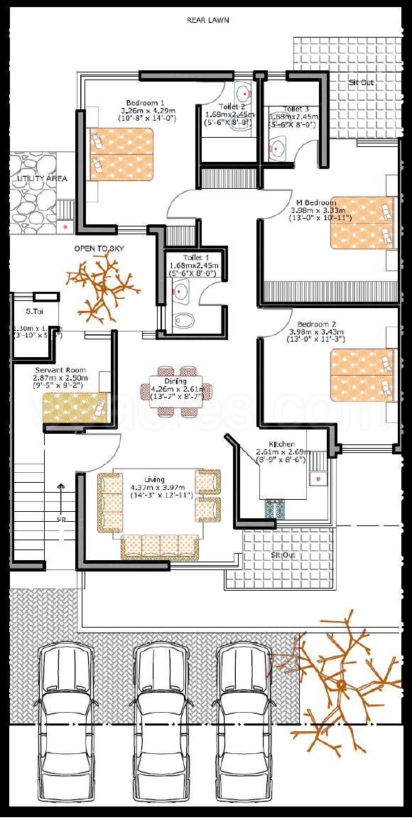 Floor plan, Vatika Iris Floors