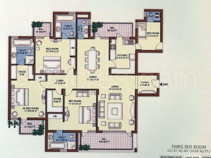Floor plan, Vipul Belmonte