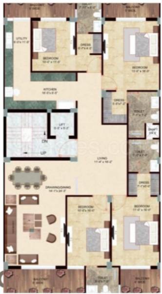 Floor plan, Vipul World