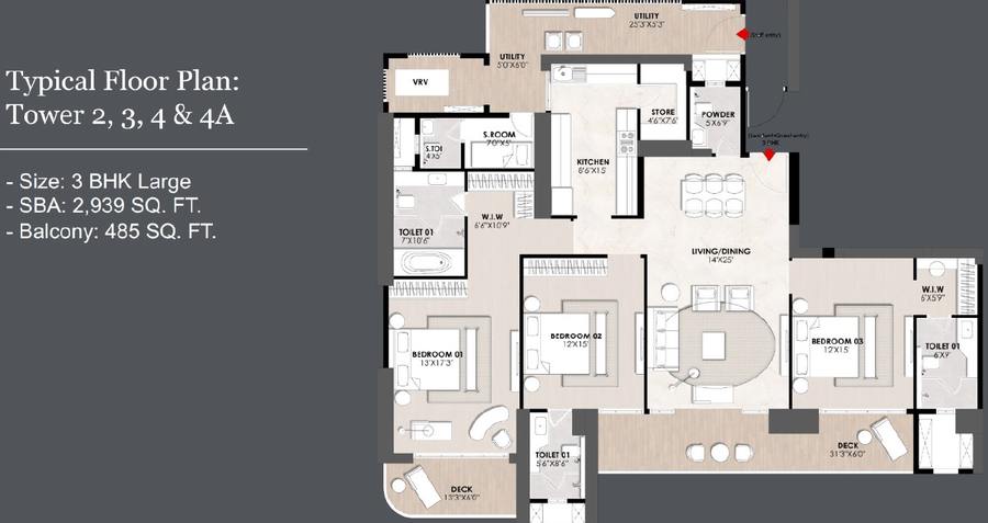 Floor plan, Whiteland Urban Resort