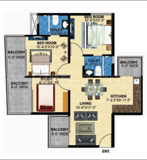 Floor plan, Zara Aavaas